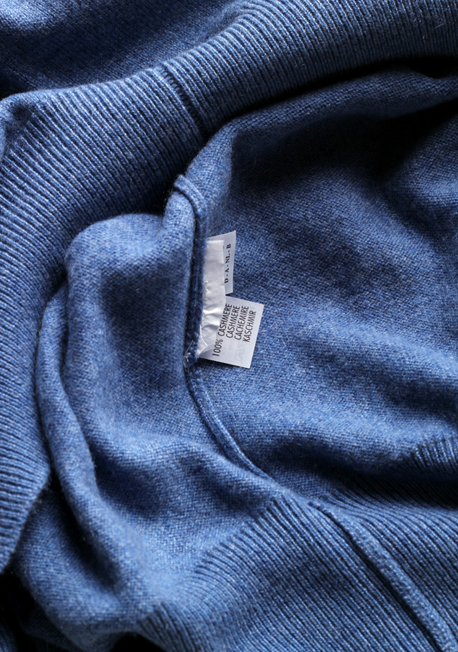 Cucinelli Cardigan Vest Size 50 Blue 100% Cashmere – image 4