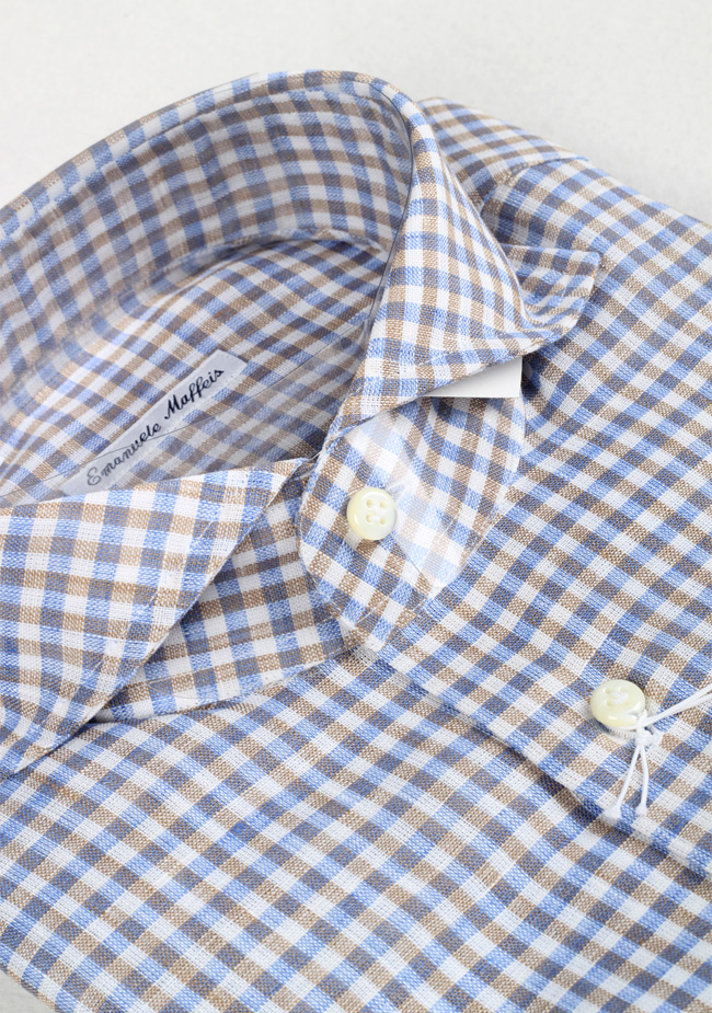 Maffeis 100% Linen Shirt Size 38 / 15 U.S. – image 2