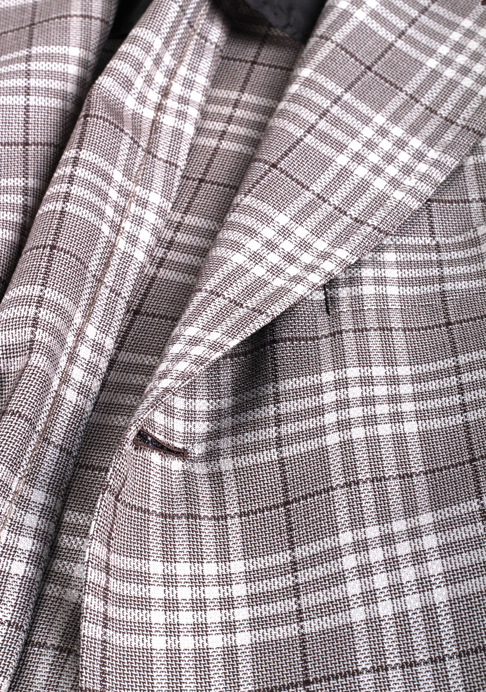 Orazio Luciano La Vera Sport Coat Size 52 / 42R U.S. Linen Silk | Costume Limité