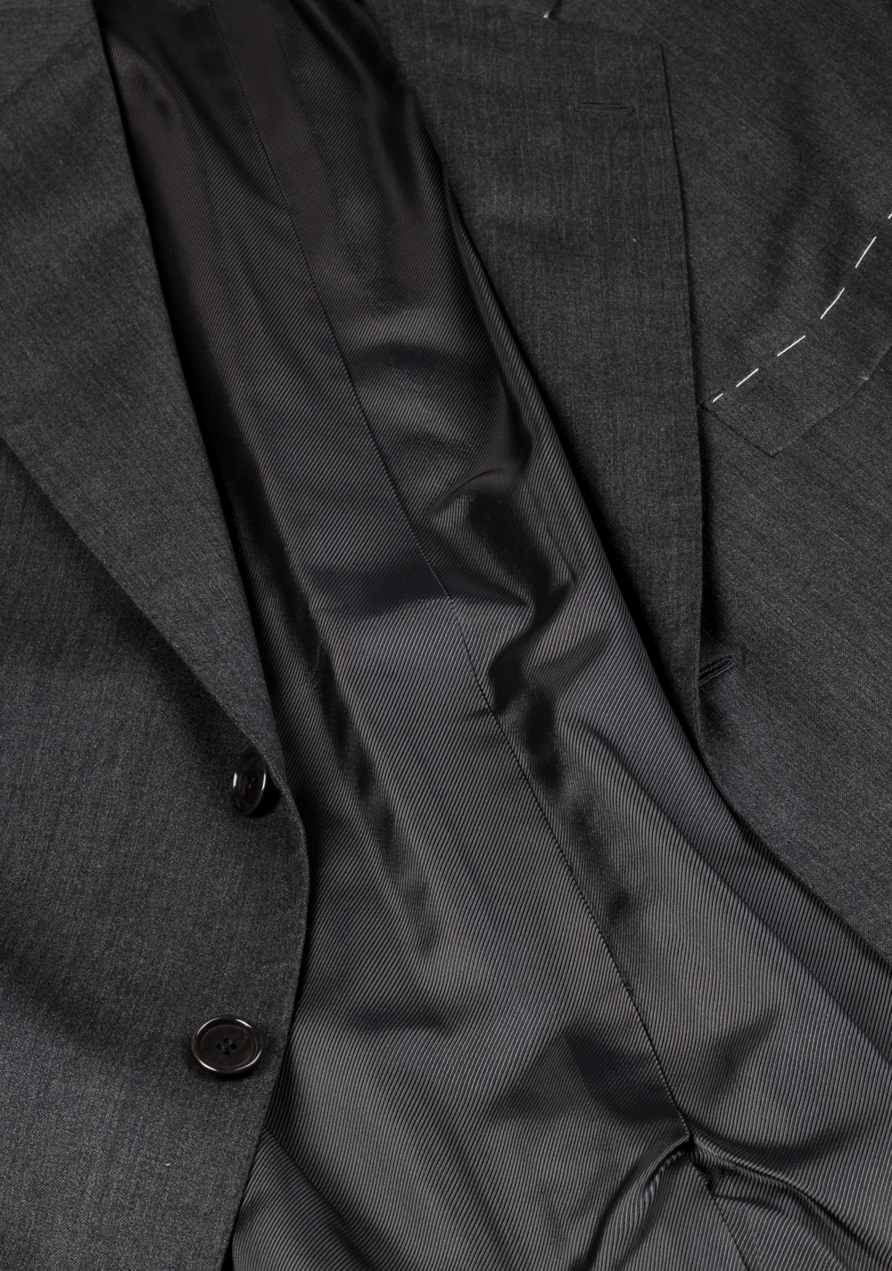 Attolini Solid Gray Suit Size 58 / 48R U.S. | Costume Limité