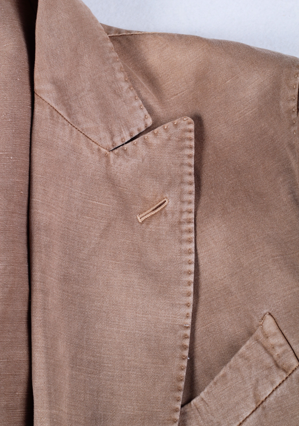 Boglioli Double Breasted Coat Sport Coat Size 52 / 42R U.S. Cotton Linen | Costume Limité