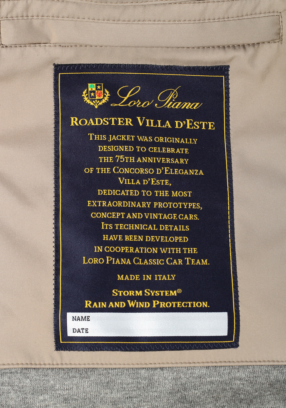 Loro Piana Roadster Villa D’Este Size S Small Outerwear Cashmere – image 9