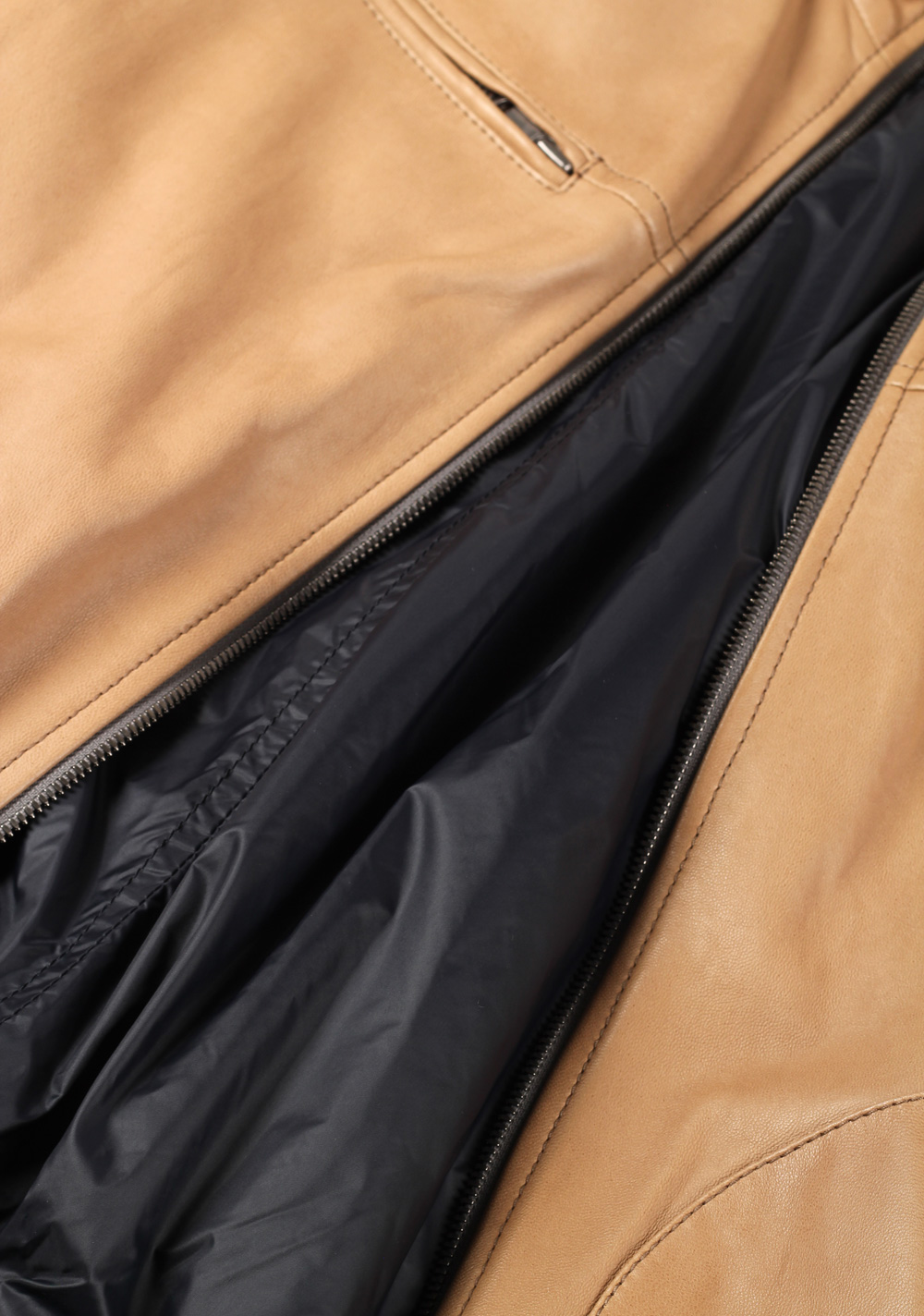 Cucinelli Reversible Coat Size Large / 42R U.S. Leather / Nylon | Costume Limité