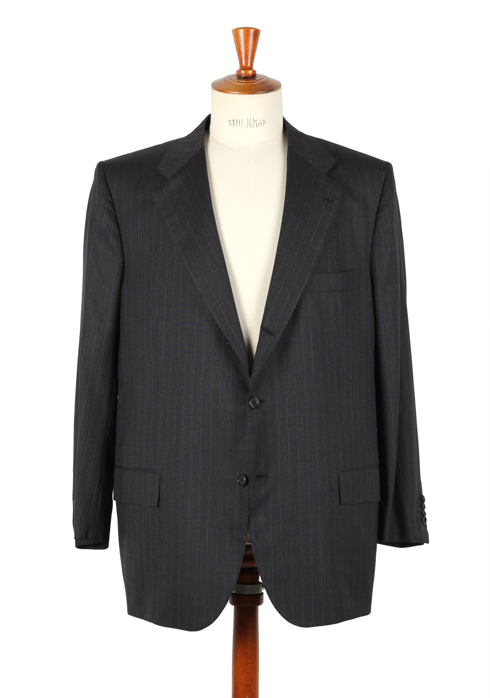 Kiton Suit Size 58 / 48R U.S. Blanc Blu 14 Micron Super 180S | Costume Limité