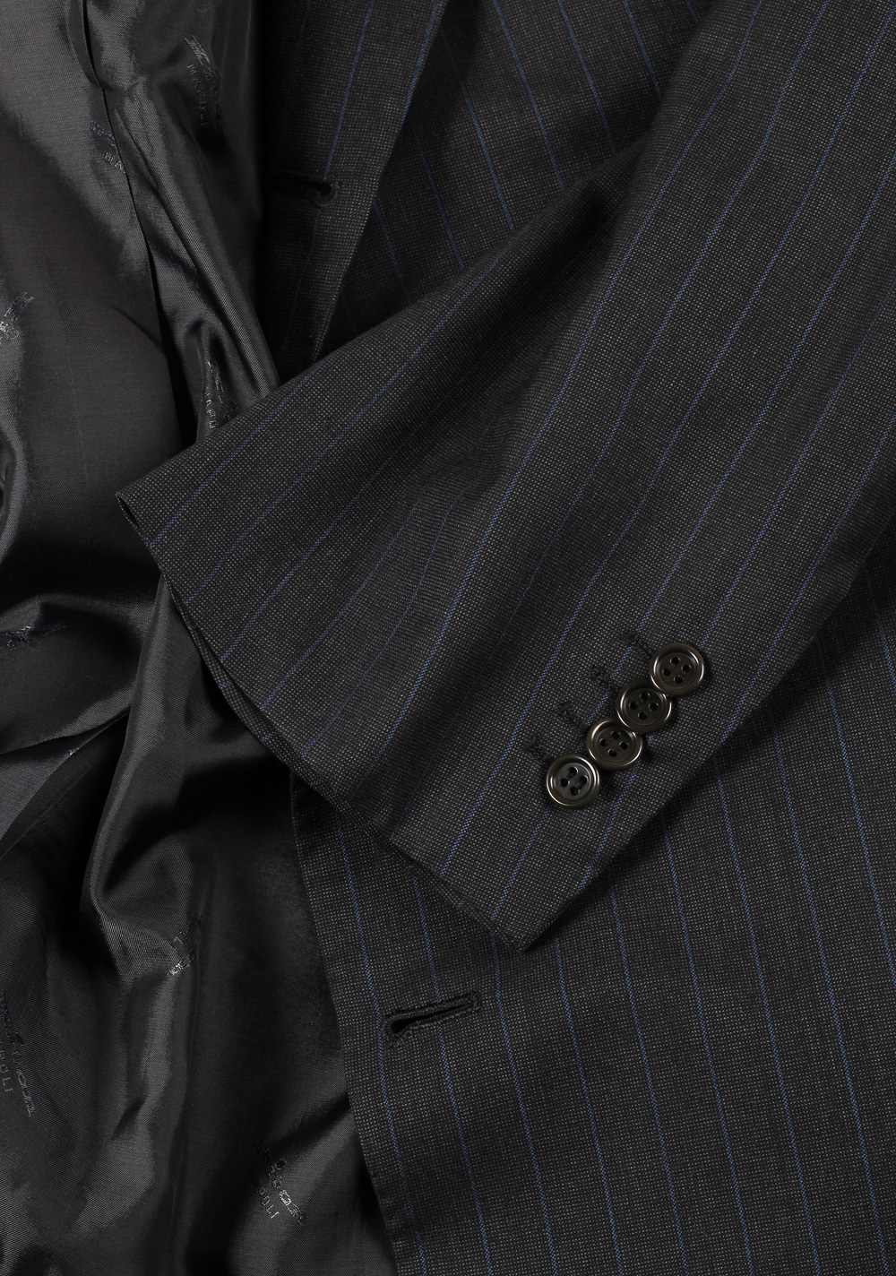 Kiton Suit Size 58 / 48R U.S. Blanc Blu 14 Micron Super 180S | Costume Limité