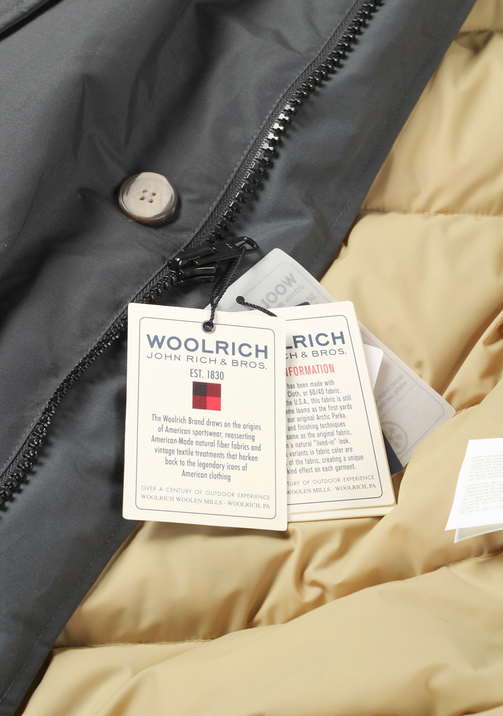 Woolrich Parka Df Winter Coat Size Xxxl Gray – image 6