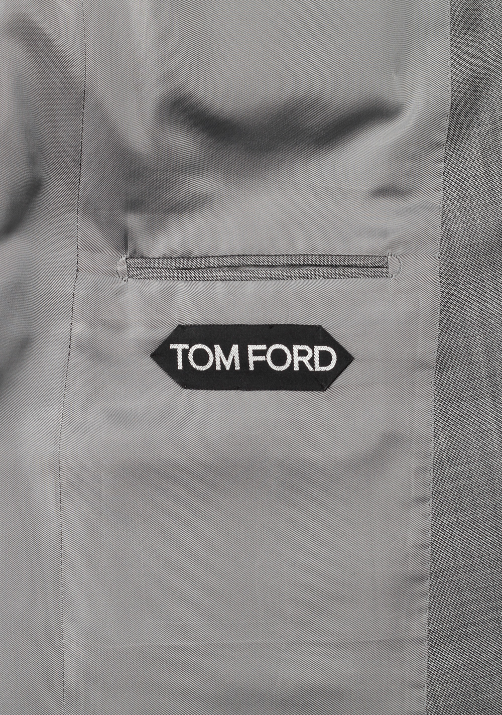 TOM FORD Windsor Sharkskin Gray 3 Piece Suit Size 46 / 36R U.S. Wool Fit A | Costume Limité
