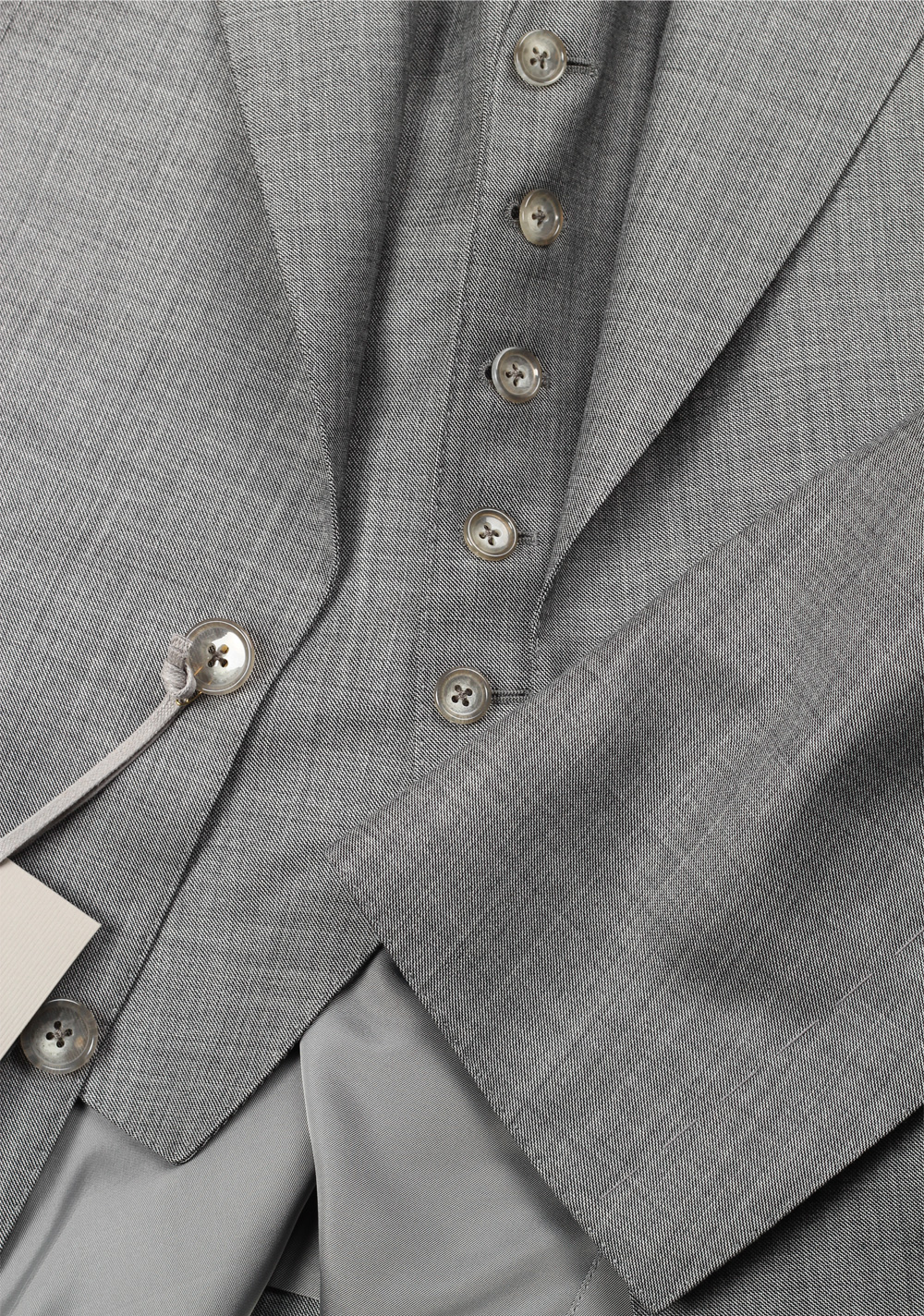TOM FORD Windsor Sharkskin Gray 3 Piece Suit Size 54 / 44R U.S. Wool Fit A – image 4