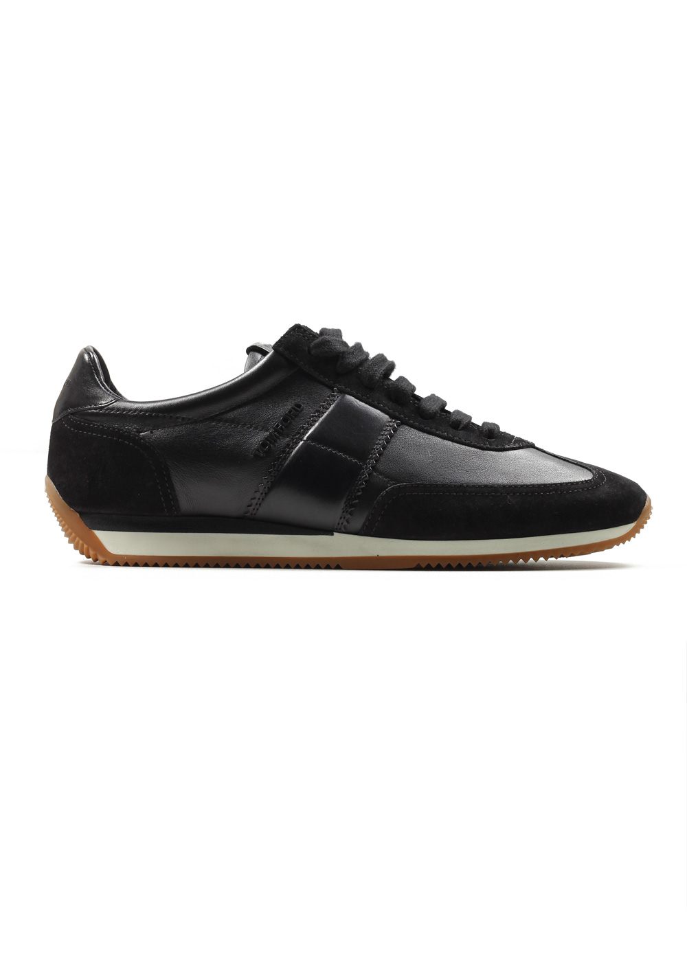 TOM FORD Orford Colorblock Suede Black Trainer Sneaker Shoes Size 8 UK / 9 U.S. | Costume Limité