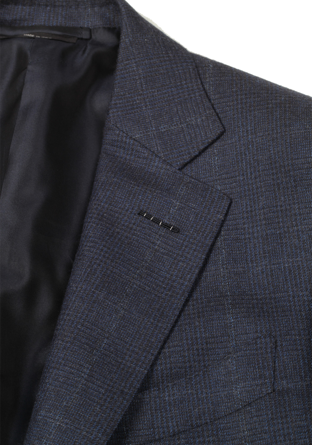 TOM FORD O’Connor Checked Blue Suit Size 48 / 38R U.S. Wool Fit Y | Costume Limité