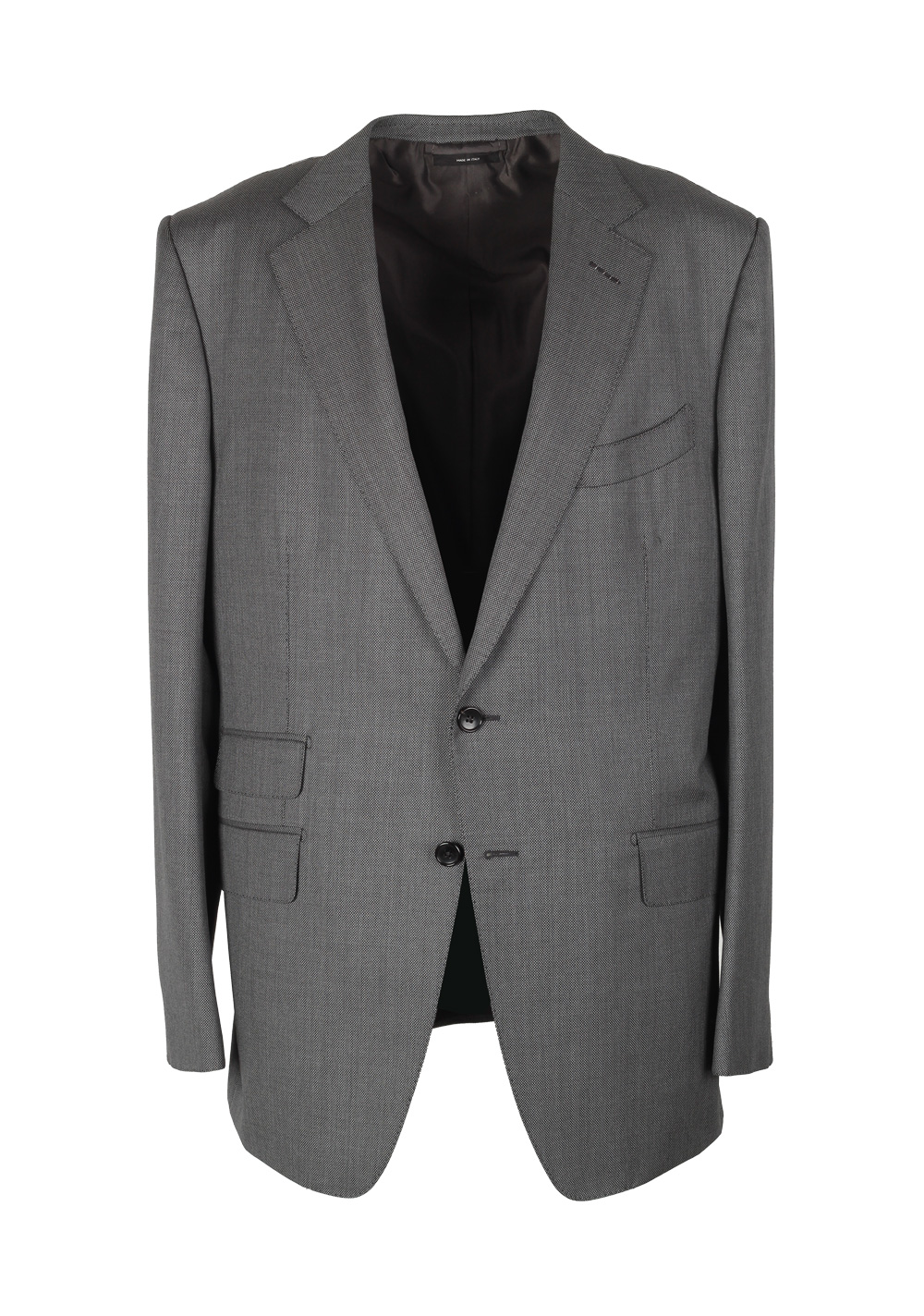 TOM FORD O’Connor Birdseye Gray Suit Size 56 / 46R U.S. Wool Fit Y | Costume Limité