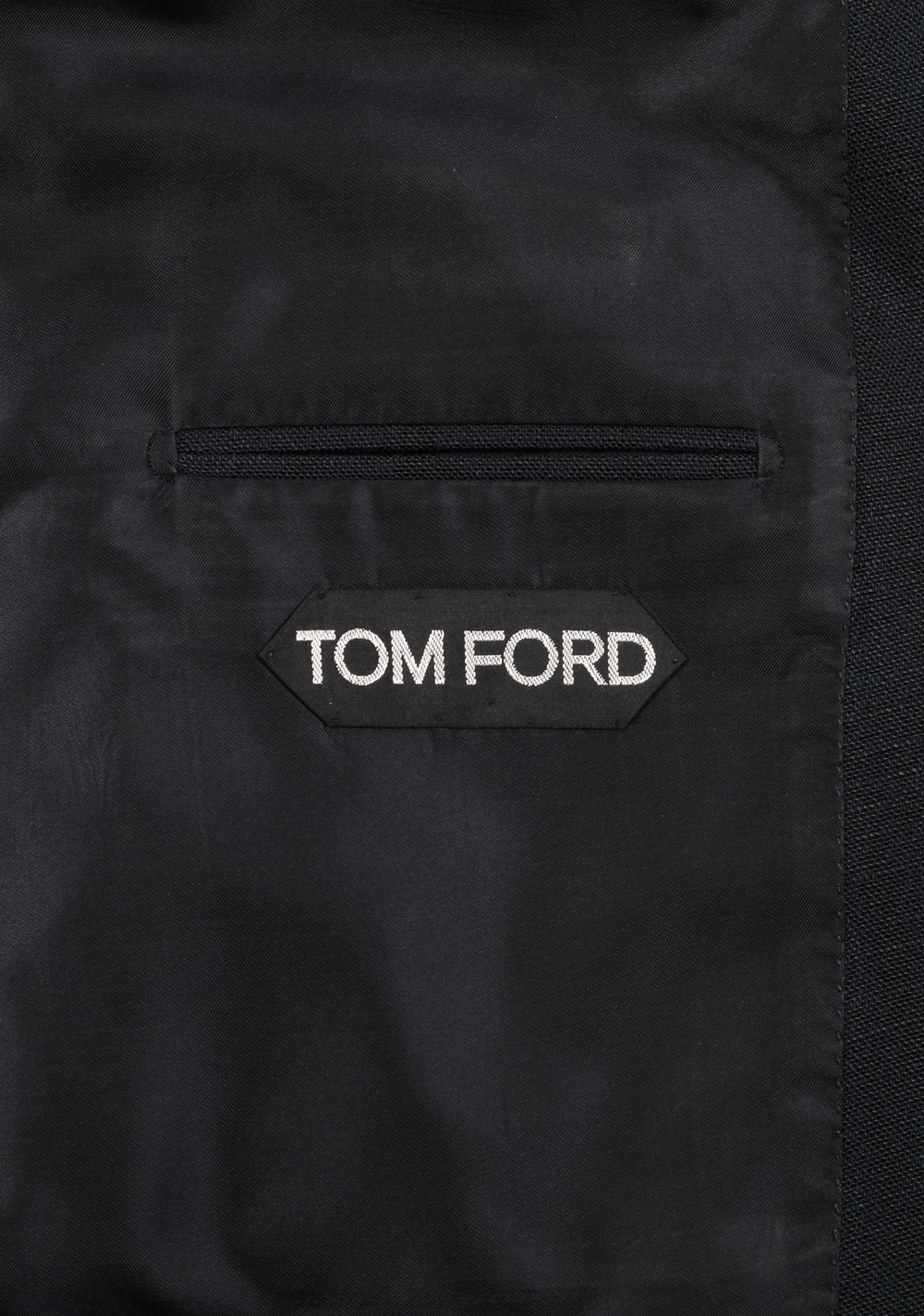 TOM FORD Shelton Navy Sport Coat Size 54 / 44R U.S. Rayon Silk Lining – image 6
