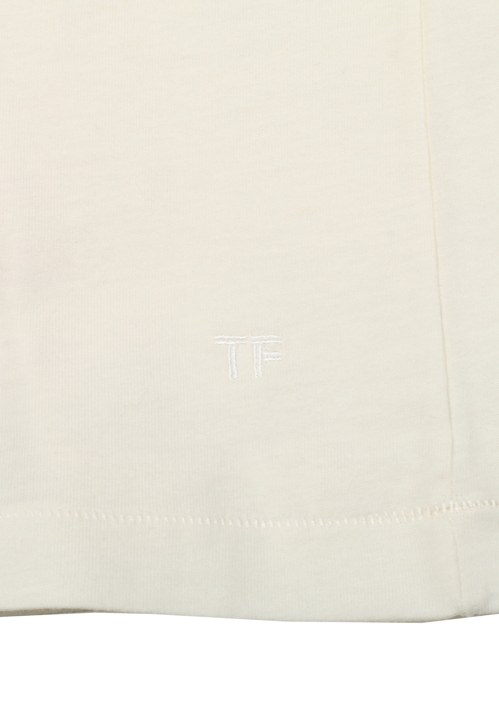 TOM FORD Crew Neck Off White Tee Shirt Size 52 / 42R U.S. | Costume Limité