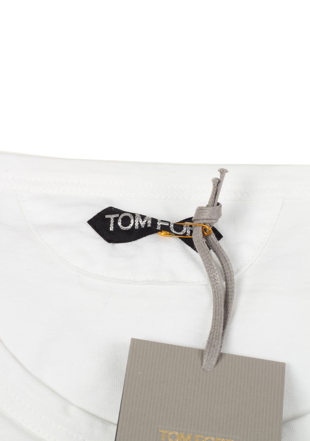 TOM FORD Crew Neck White Tee Shirt Size 48 / 38R U.S. | Costume Limité