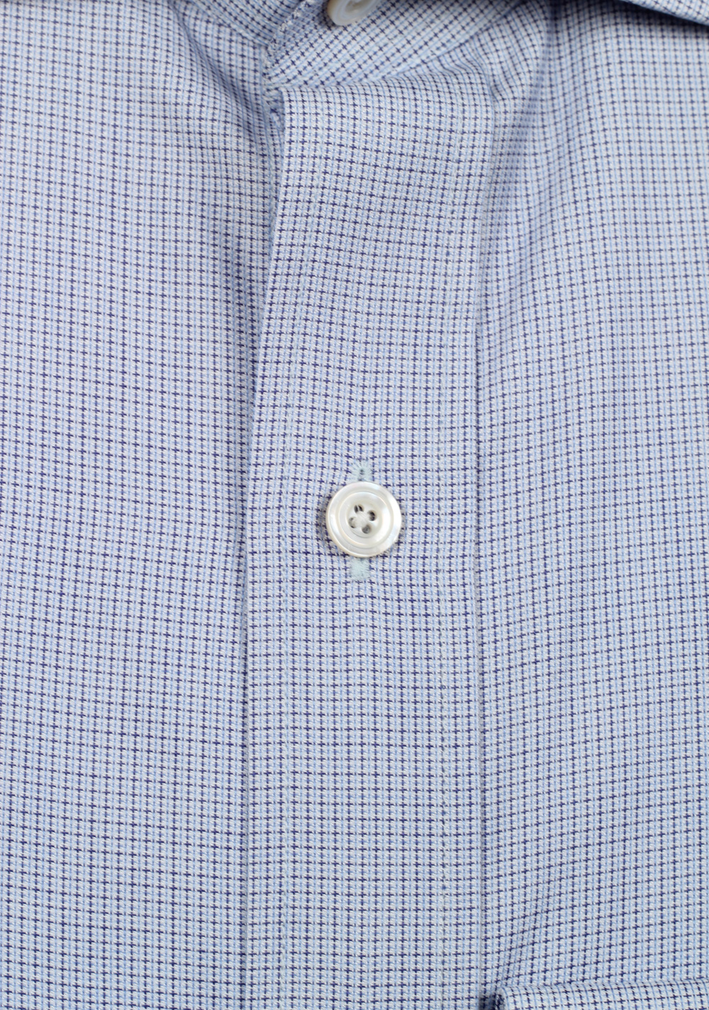 TOM FORD Checked White Blue Shirt Size 39 / 15,5 U.S. | Costume Limité