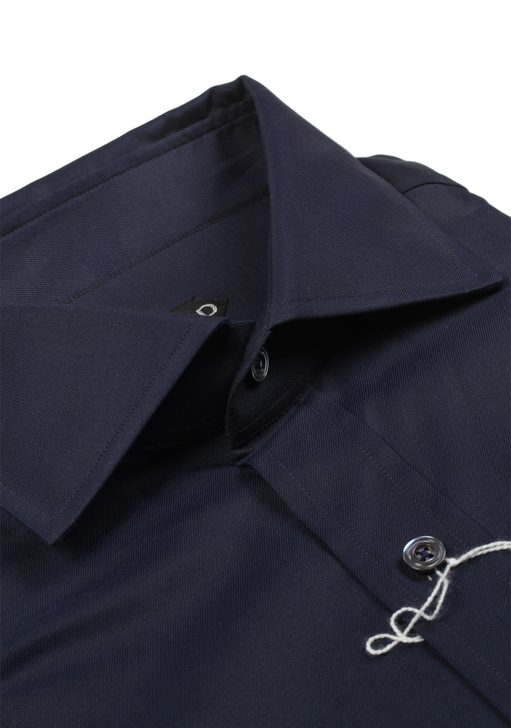 TOM FORD Solid Navy Shirt Size 43 / 17 U.S. | Costume Limité