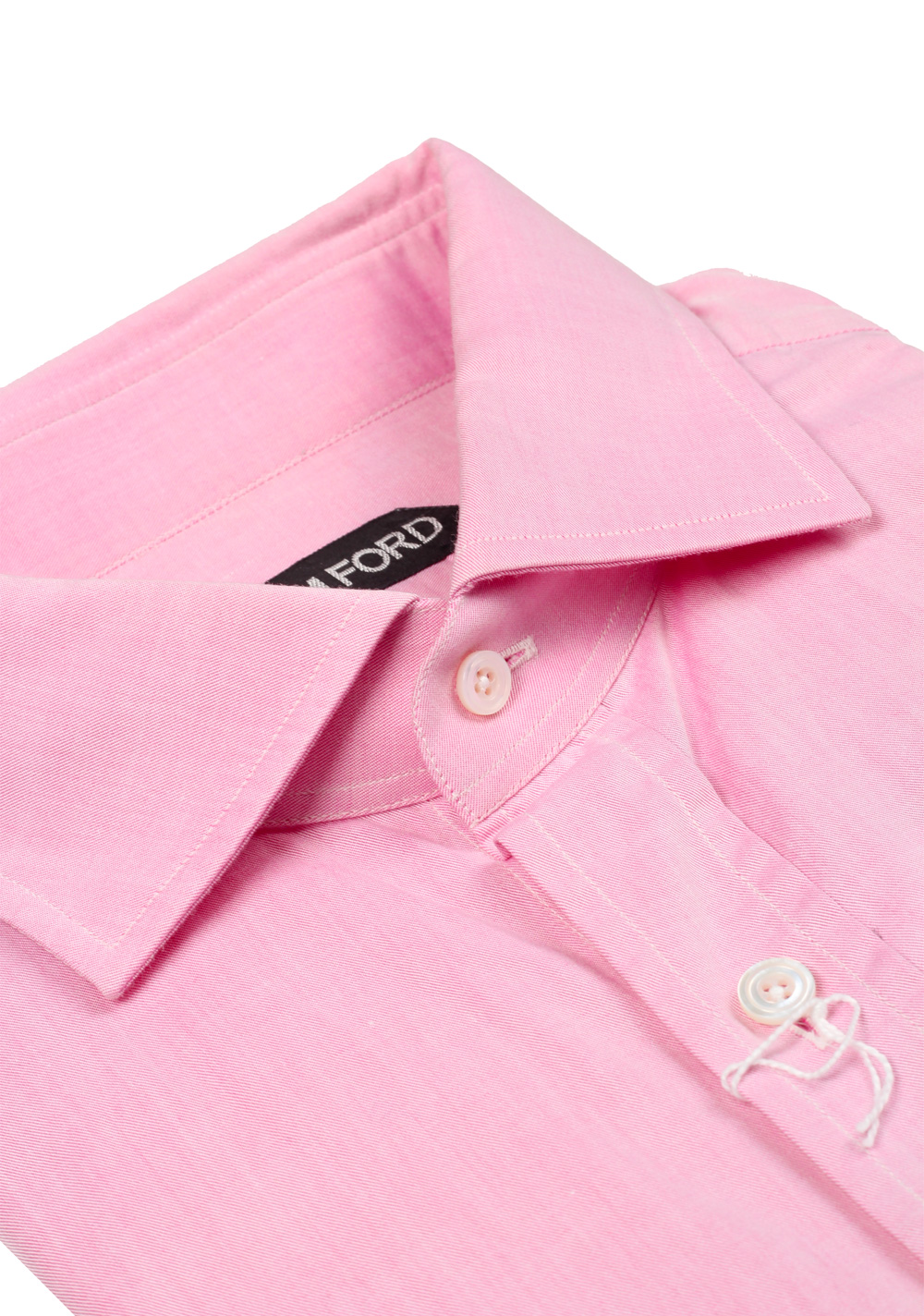 TOM FORD Solid Pink Shirt Size 43 / 17 U.S. | Costume Limité