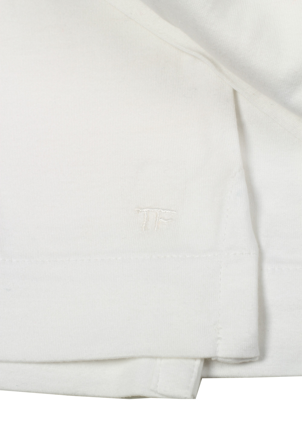 TOM FORD Off White Long Sleeve Polo Shirt Size 54 / 44R U.S. | Costume Limité