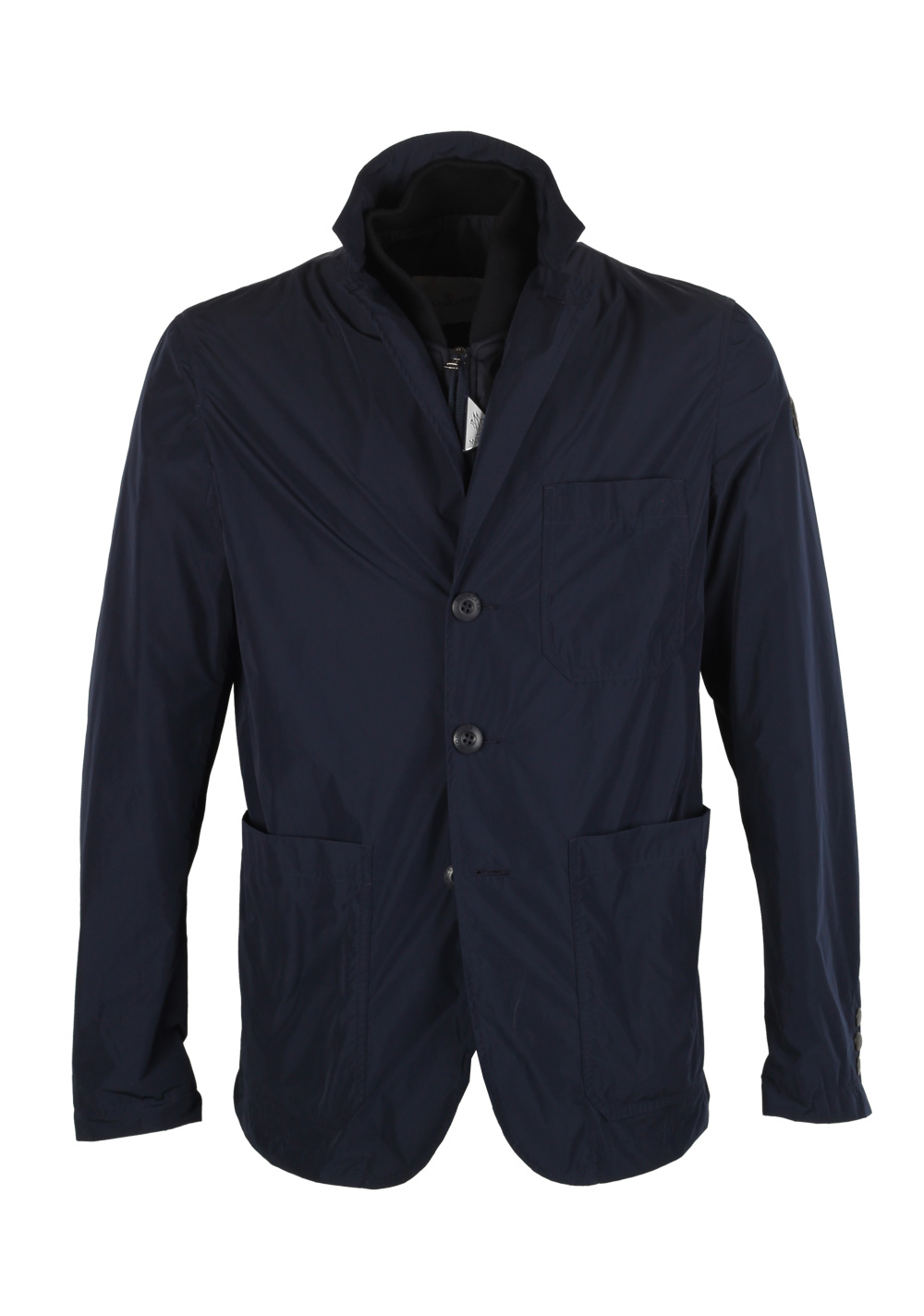 Moncler Navy TITIEN Rain Coat Blazer Size 2 / S / 48 / 38 U.S. | Costume Limité
