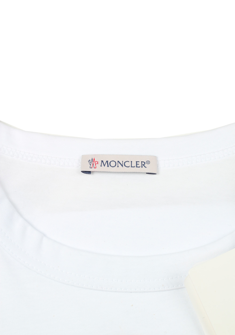 Moncler White Crew Neck Tee Shirt Size XL / 42R U.S. | Costume Limité