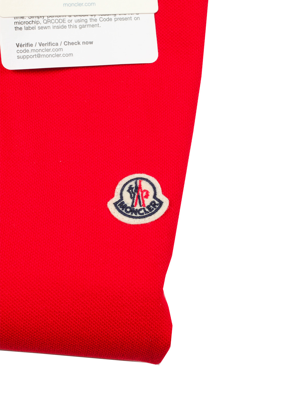 Moncler Red Polo Shirt Size L / 40R U.S. | Costume Limité