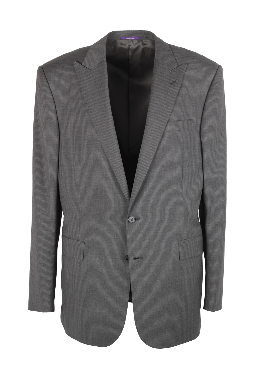 Ralph Lauren Purple Label Gray Suit Size 54L / 44L U.S. In Wool | Costume Limité