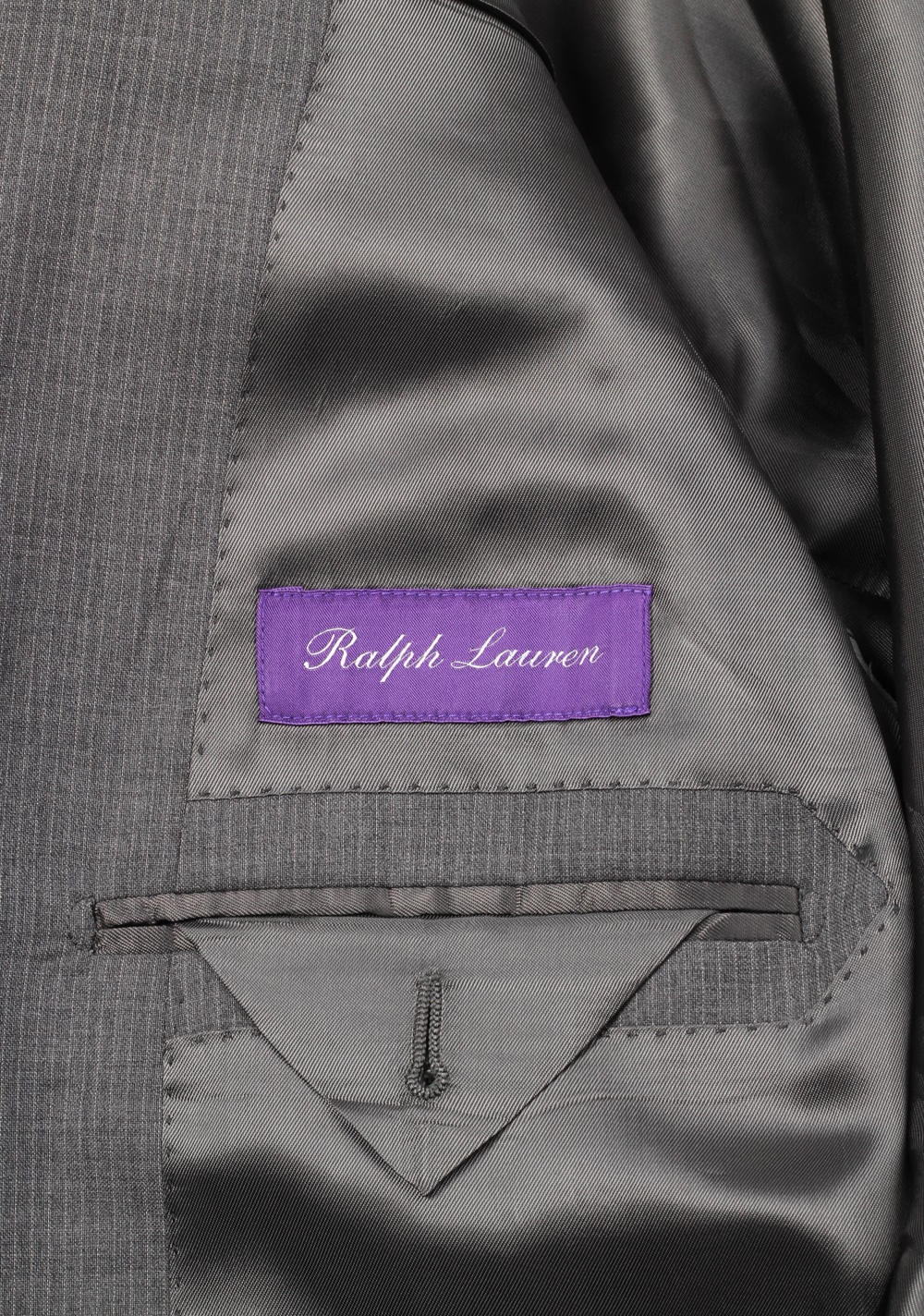 Ralph Lauren Purple Label Gray Suit Size 54L / 44L U.S. In Wool | Costume Limité