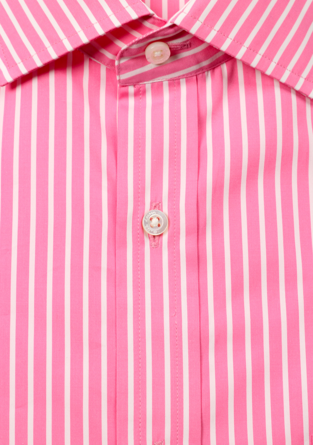 Ralph Lauren Purple Label Pink Striped Tailored Fit Shirt Size 44 / 17.5 U.S. | Costume Limité