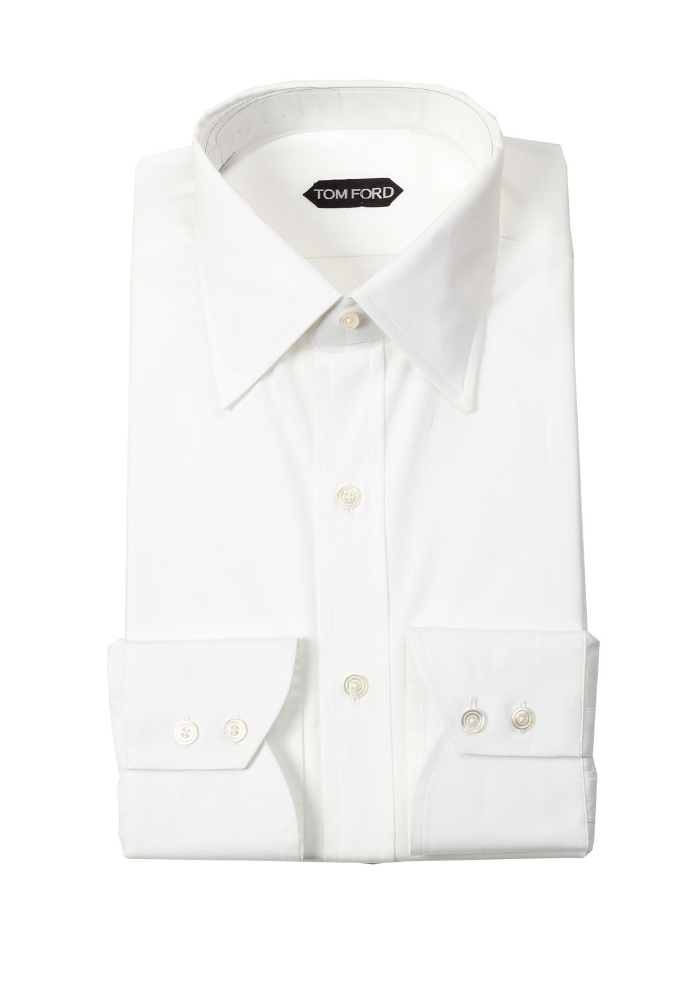 TOM FORD Solid White Dress Shirt Size 40 / 15,75 U.S. | Costume Limité