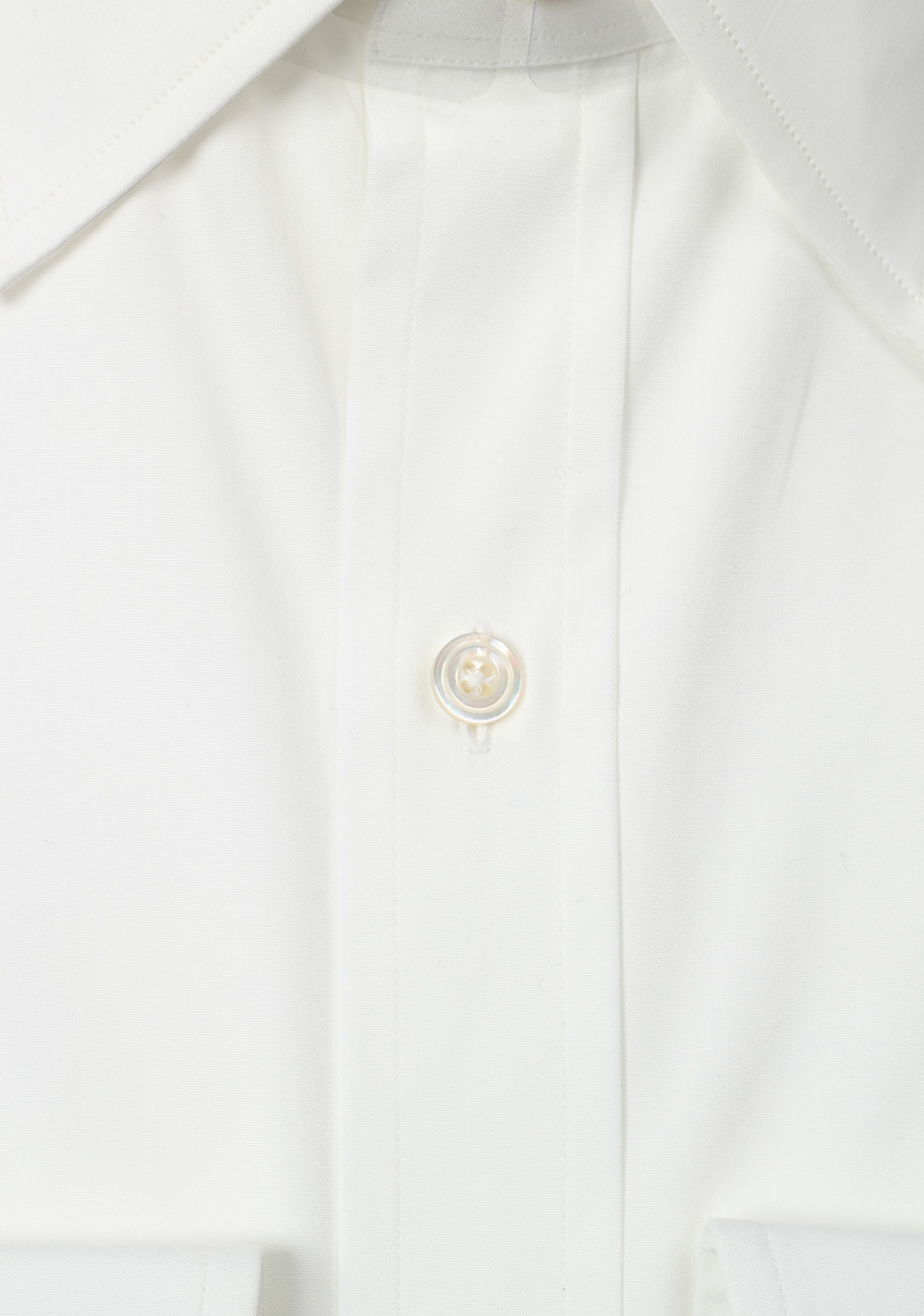 TOM FORD Solid White Shirt Size 42 / 16,5 U.S. | Costume Limité