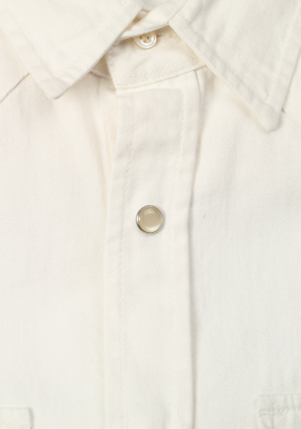 TOM FORD Solid White Casual Western Shirt Size 38 / 15 U.S. | Costume Limité