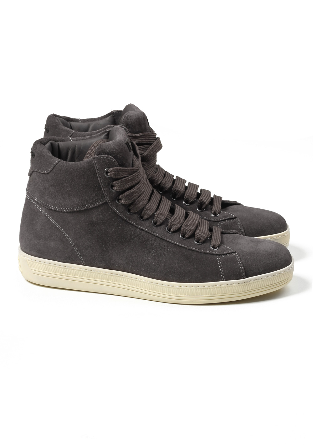 TOM FORD Russel High Top Gray Suede Sneaker Shoes Size 7.5 UK / 8.5 U.S. | Costume Limité