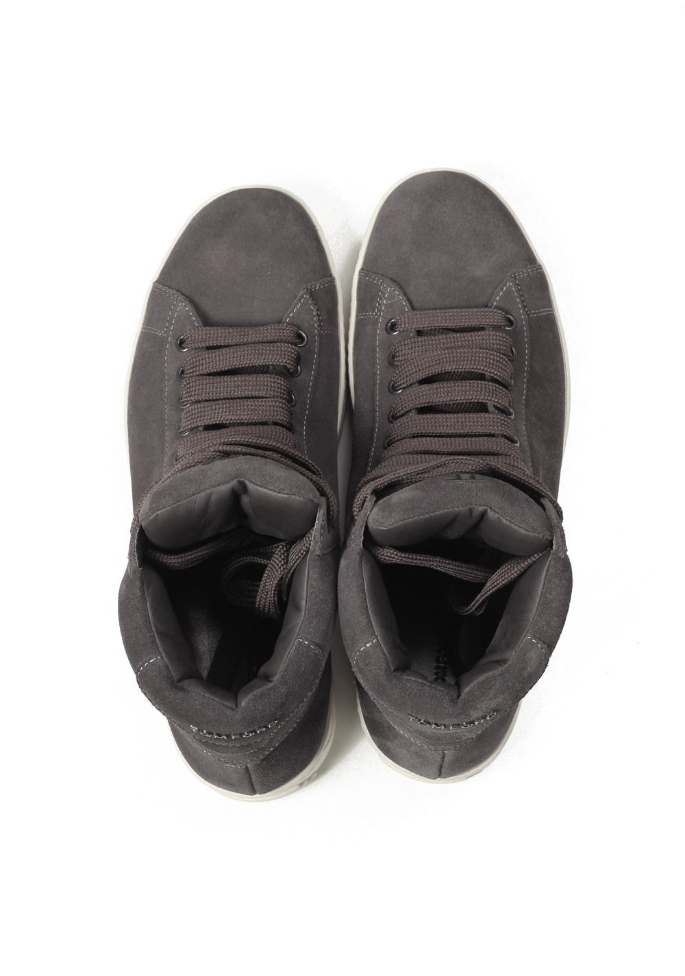 TOM FORD Russel High Top Gray Suede Sneaker Shoes Size 11 UK / 12 U.S. | Costume Limité