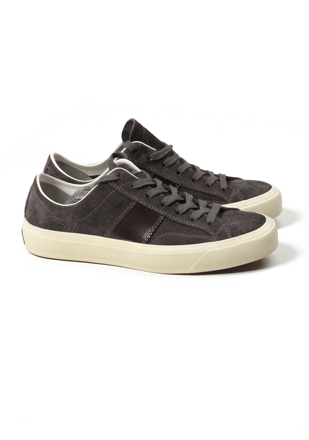 TOM FORD Cambridge Lace Up Dark Gray Suede Sneaker Shoes Size 8,5 UK / 9,5 U.S. | Costume Limité