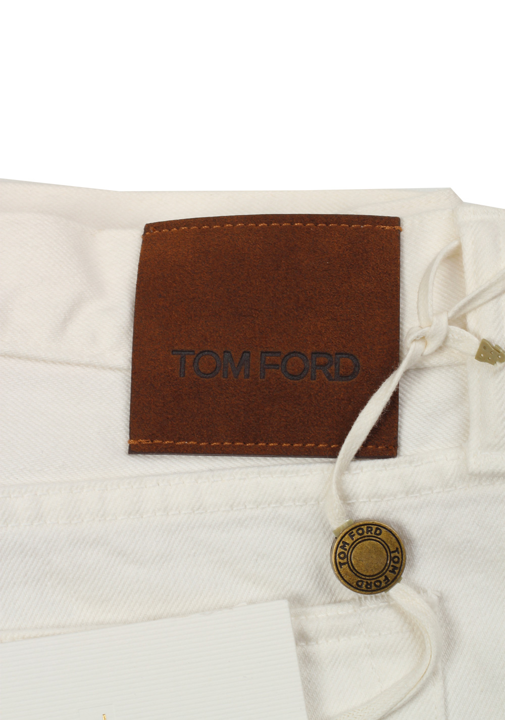 TOM FORD White Slim Fit Jeans TFD001 Size 56 / 40 U.S. | Costume Limité