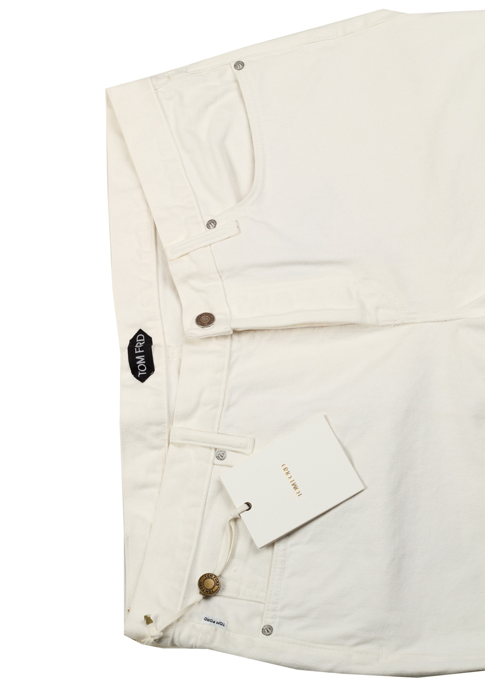 TOM FORD White Slim Fit Jeans TFD001 Size 56 / 40 U.S. | Costume Limité