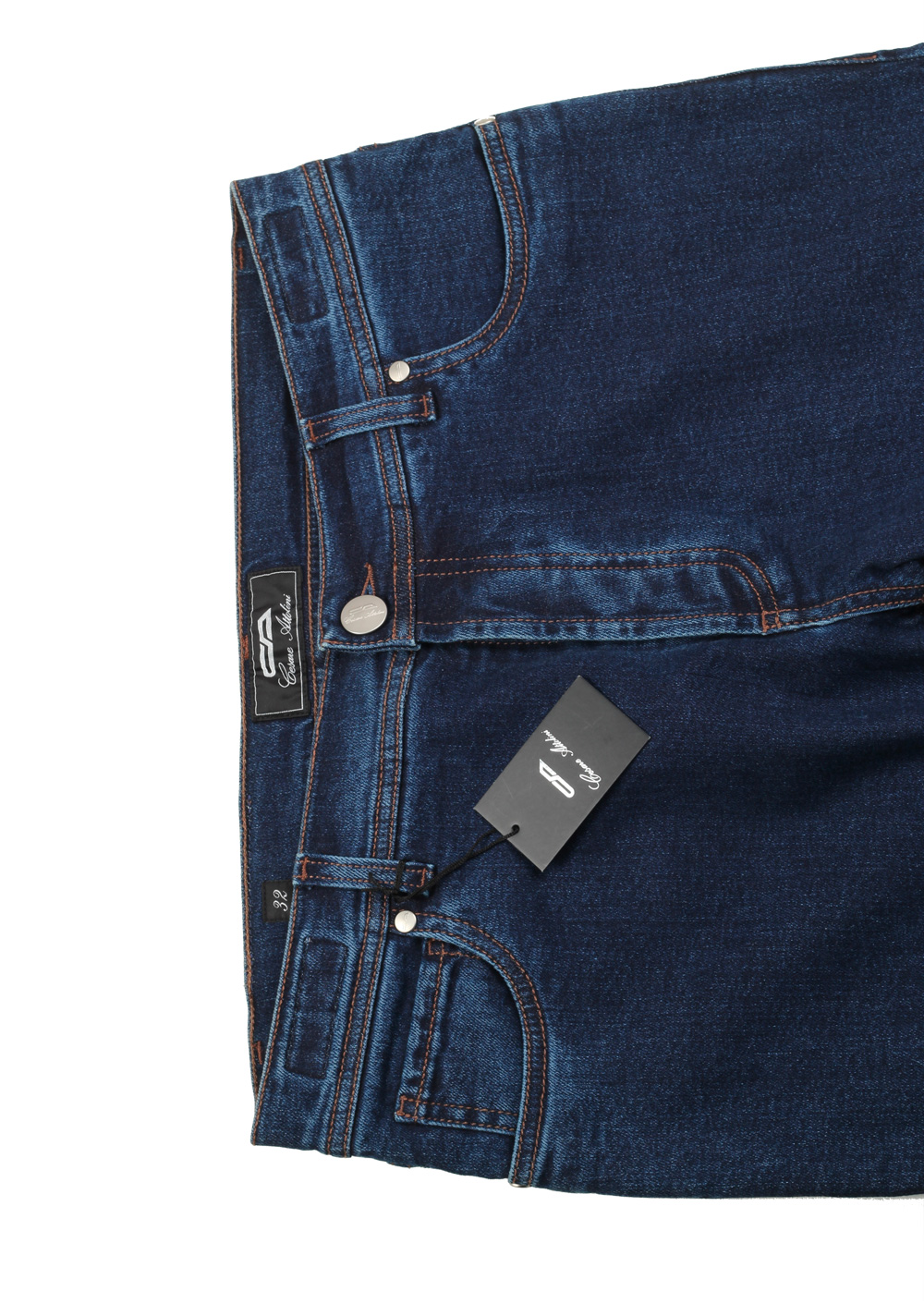 Cesare Attolini Blue Stretch Slim Fit Jeans TFD001 Size 48 / 32 U.S. | Costume Limité