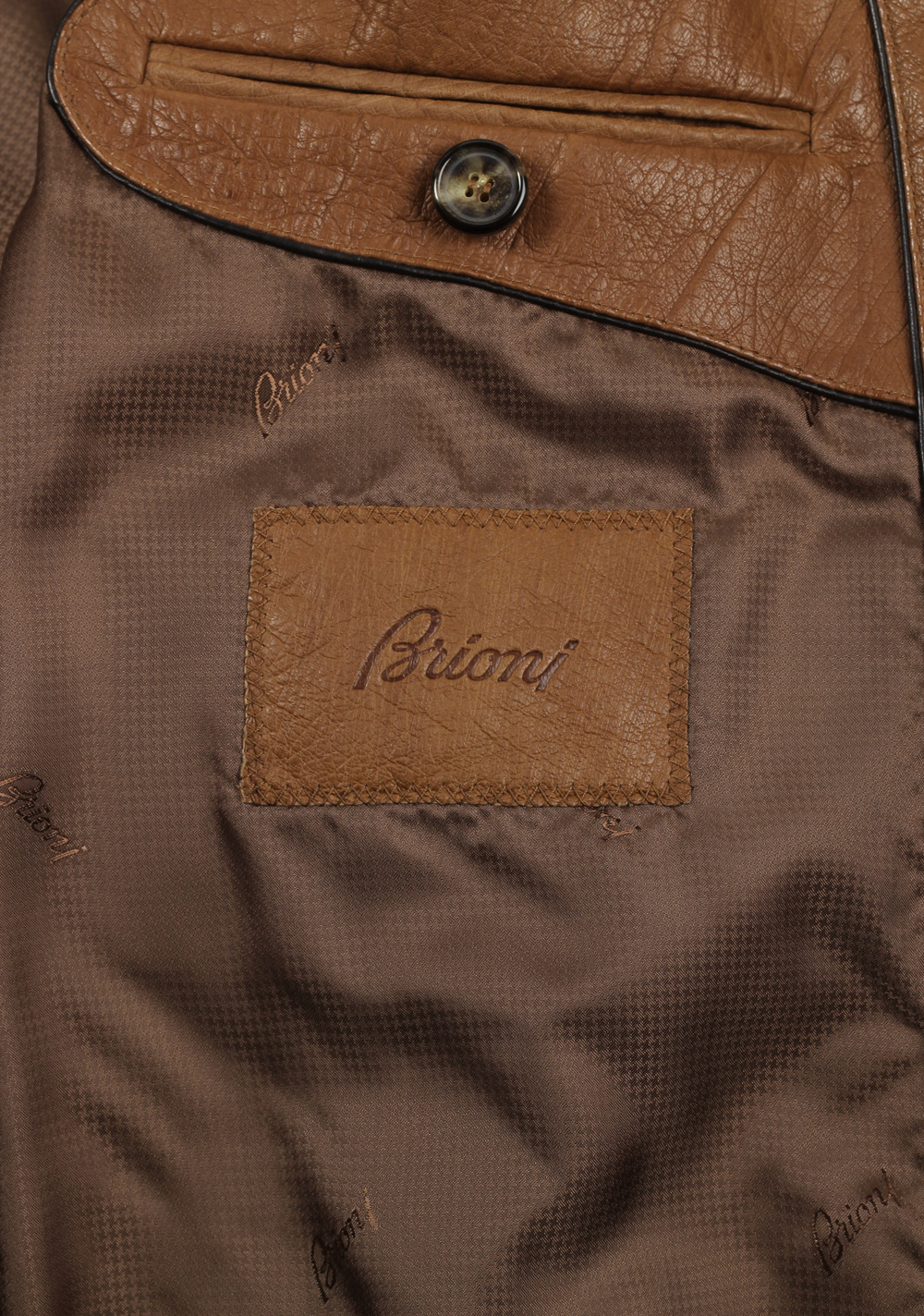 Brioni Palissandro Blouson Coat Ostrich Leather Jacket Size 52 / 42R U.S. | Costume Limité