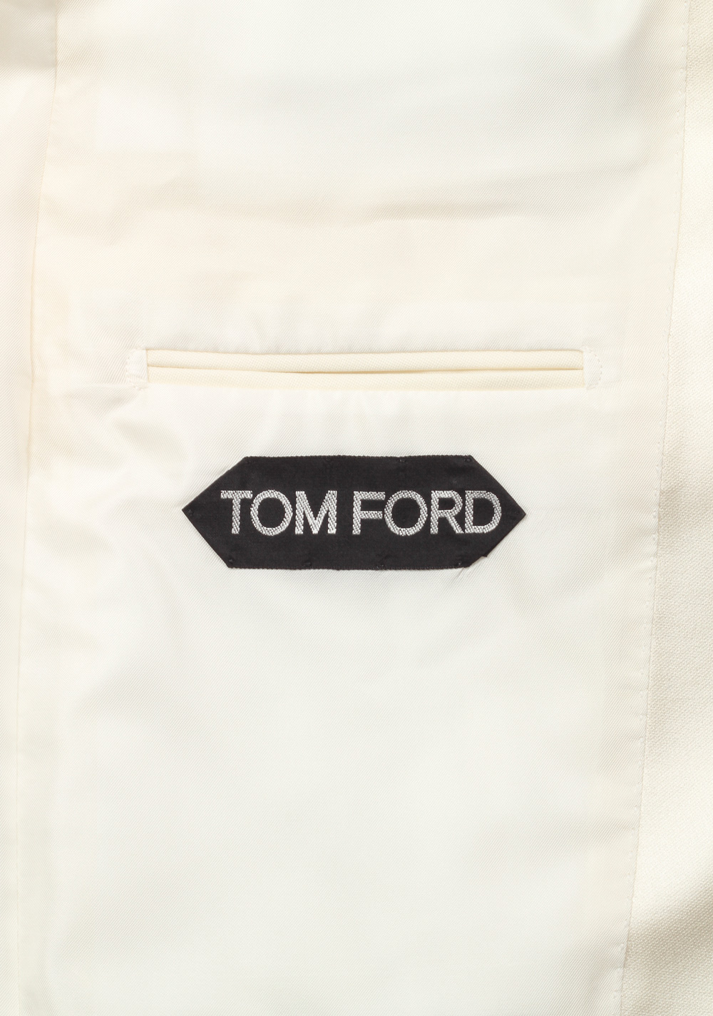 TOM FORD Shelton Shawl Collar Ivory Sport Coat Tuxedo Dinner Jacket Size 46 / 36R U.S. | Costume Limité