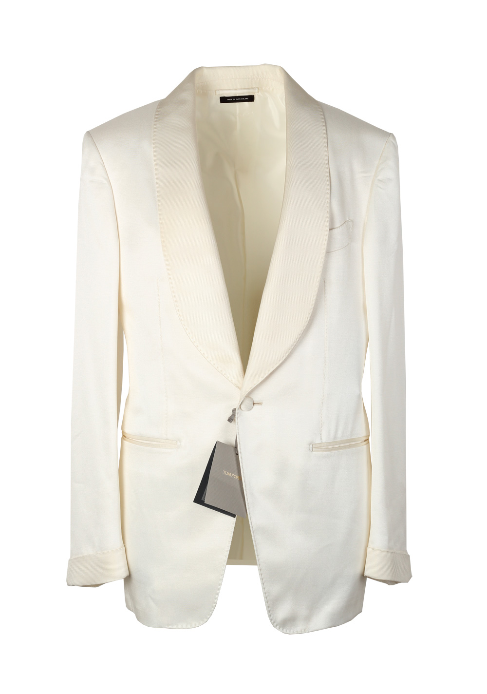 tack rustfri rygte TOM FORD Shelton Shawl Collar Off White Sport Coat Tuxedo Dinner Jacket  Size 46 / 36R U.S.