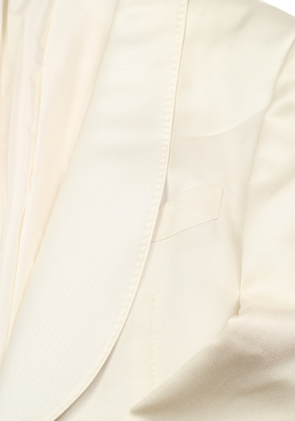 TOM FORD Shelton Ivory Sport Coat Tuxedo Dinner Jacket Size 46 / 36R U.S. | Costume Limité
