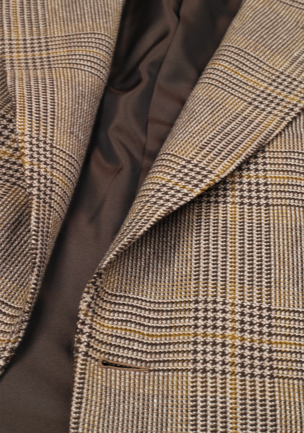 TOM FORD Shelton Checked Brown Sport Coat Size 46 / 36R In Wool Cashmere | Costume Limité