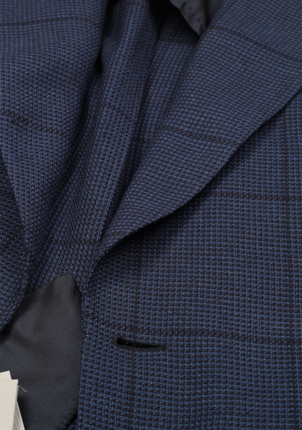 TOM FORD Shelton Checked Blue Sport Coat Size 46 / 36R In Silk – image 3