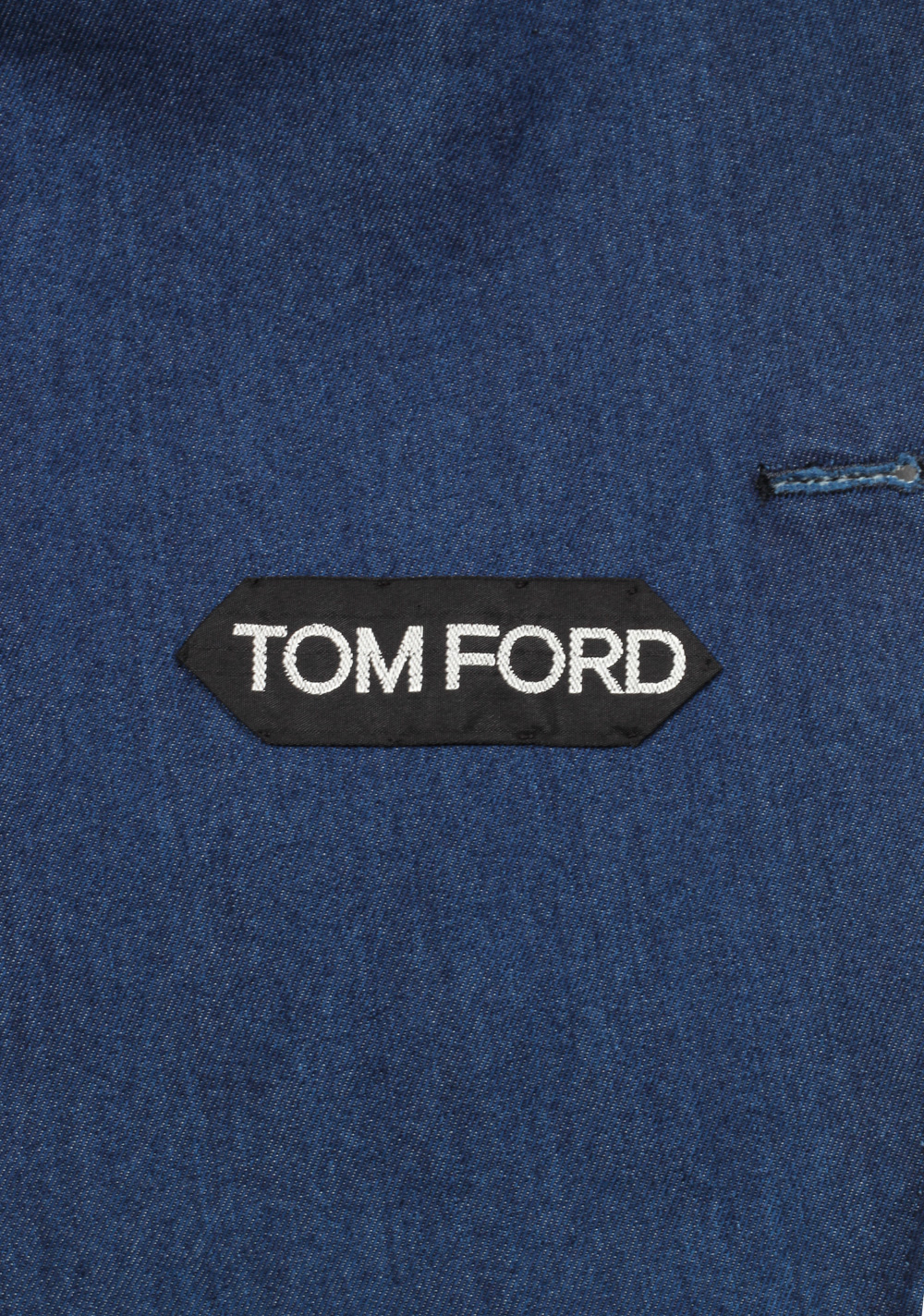 TOM FORD Shelton Blue Sport Coat Size 54 / 44R U.S. In Cotton | Costume Limité