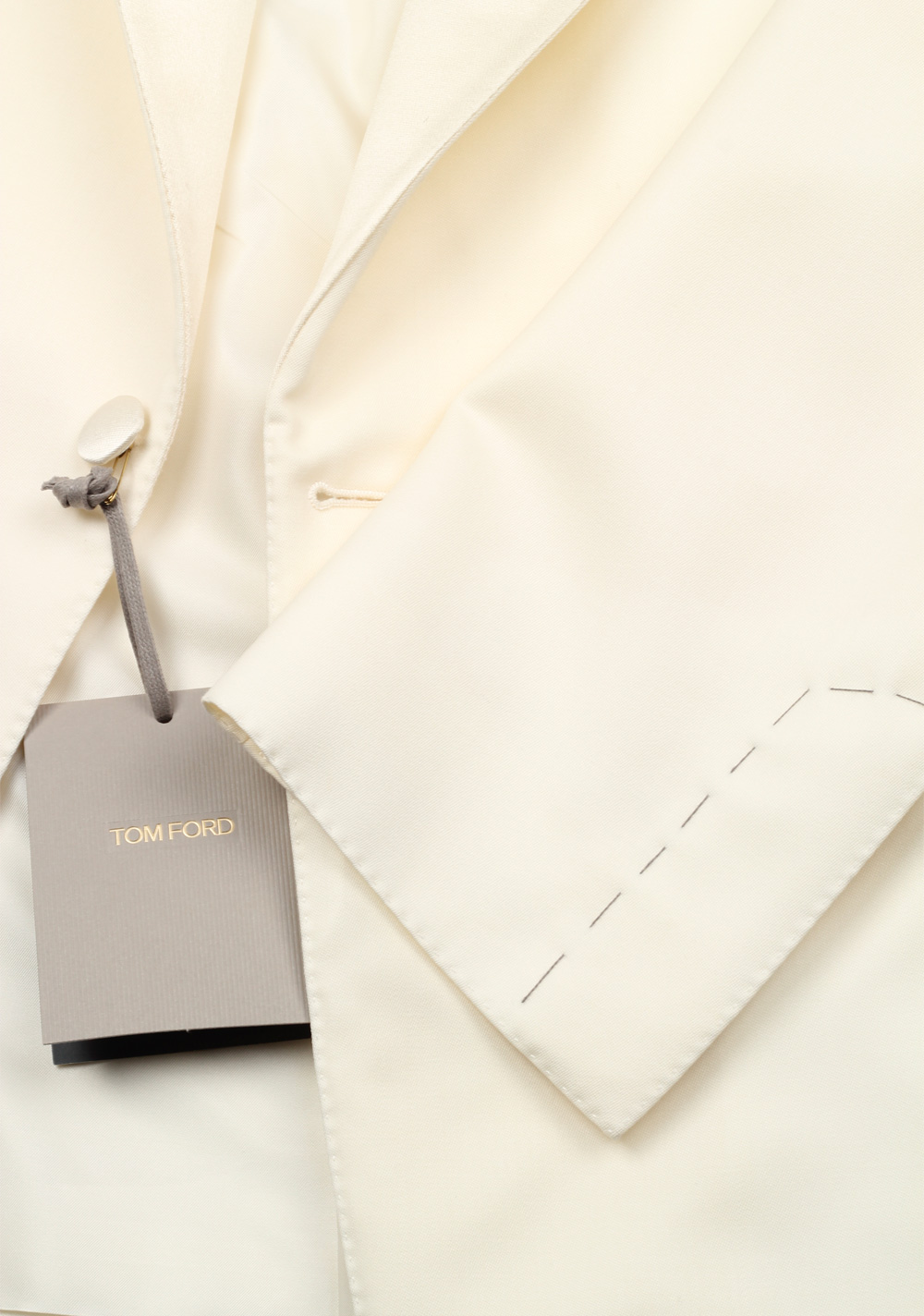 TOM FORD Windsor Ivory Sport Coat Tuxedo Dinner Jacket Size 54 / 44R U.S. Fit A | Costume Limité
