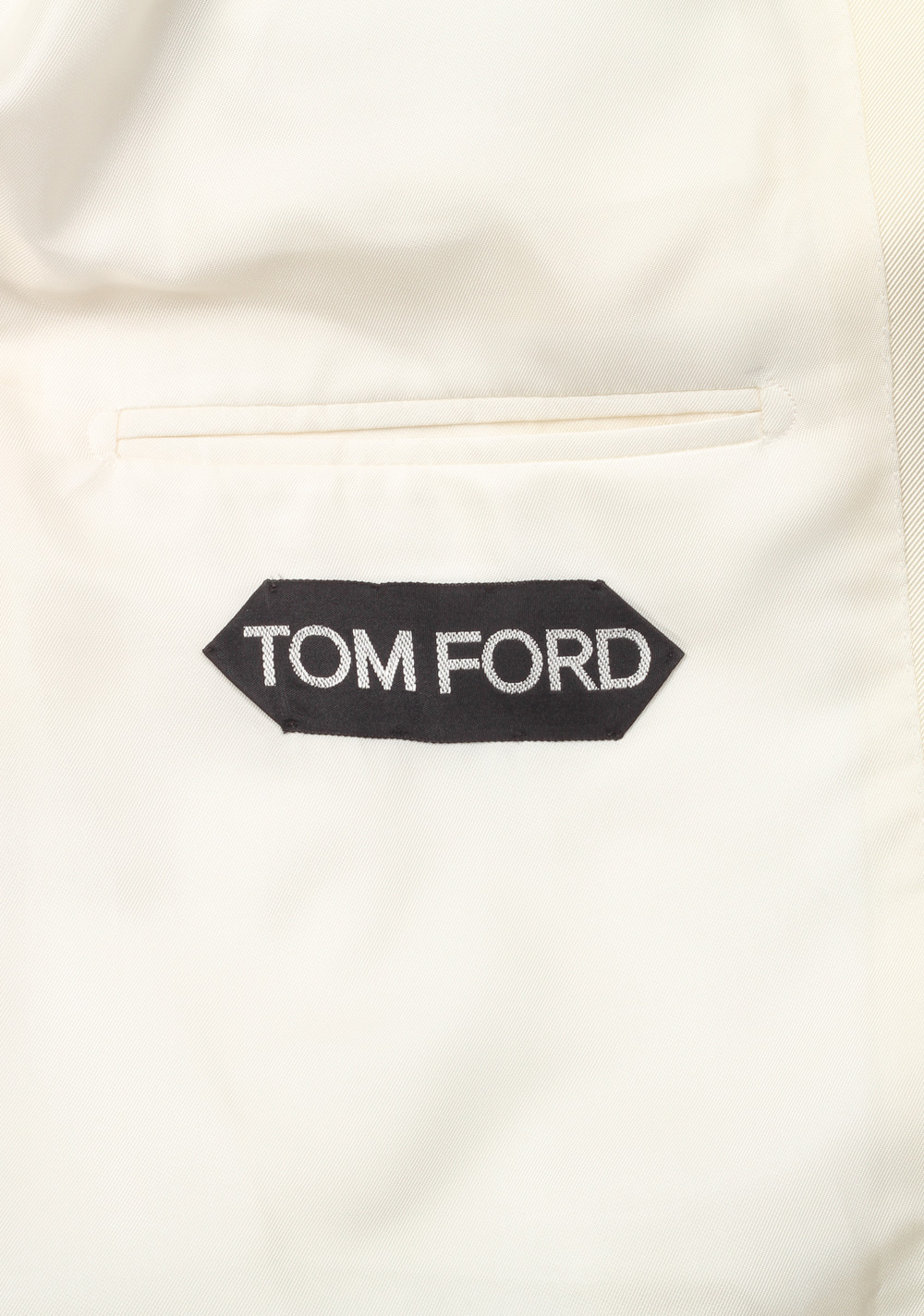 TOM FORD O’Connor Shawl Collar Ivory Sport Coat Tuxedo Dinner Jacket Size 54 / 44R U.S. Fit Y | Costume Limité