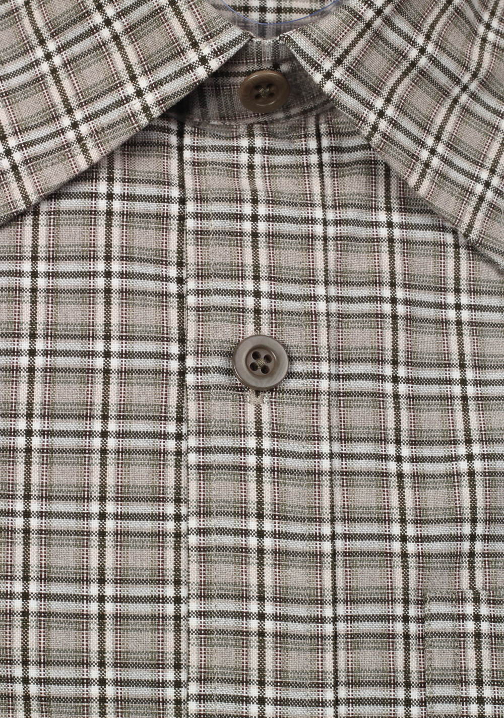 TOM FORD Checked Brown Dress Shirt Size 40 / 15,75 U.S. | Costume Limité