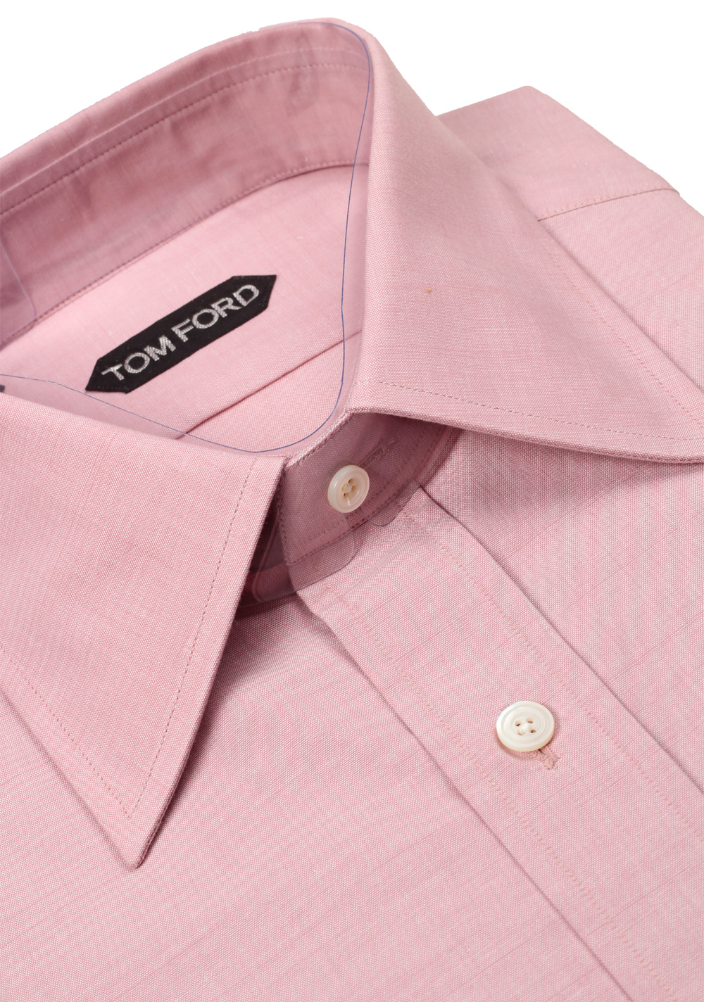 TOM FORD Solid Pink Dress Shirt Size 40 / 15,75 U.S. | Costume Limité