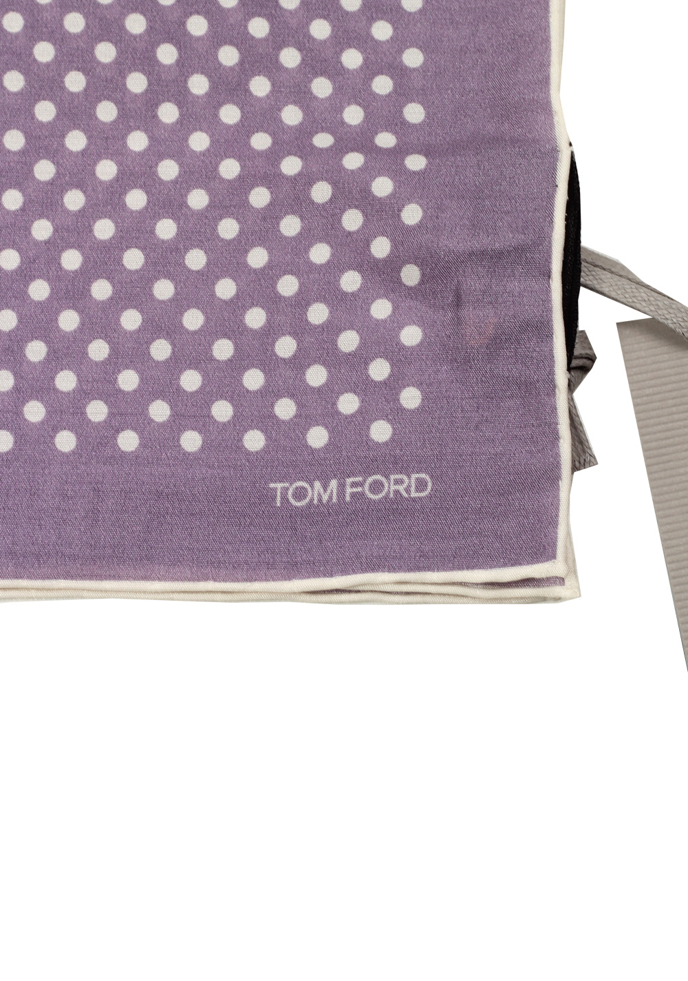Tom Ford Purple Silk Pocket Square Dot Pattern 16″ x 16″ | Costume Limité