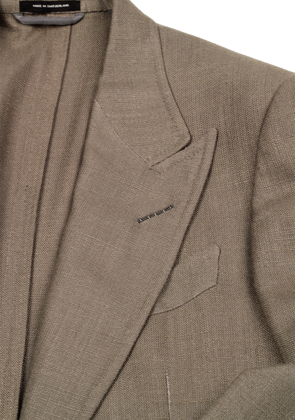 TOM FORD Shelton Greenish Gray Suit Size 46 / 36R U.S. In Rayon | Costume Limité